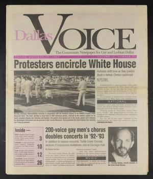 Primary view of object titled 'Dallas Voice (Dallas, Tex.), Vol. 9, No. 25, Ed. 1 Friday, October 16, 1992'.