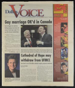 Primary view of object titled 'Dallas Voice (Dallas, Tex.), Vol. 20, No. 7, Ed. 1 Friday, June 13, 2003'.