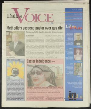 Primary view of object titled 'Dallas Voice (Dallas, Tex.), Vol. 15, No. 49, Ed. 1 Friday, April 2, 1999'.