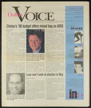 Primary view of object titled 'Dallas Voice (Dallas, Tex.), Vol. 13, No. 41, Ed. 1 Friday, February 7, 1997'.