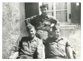 Photograph: [Photograph of Soldiers on Porch]