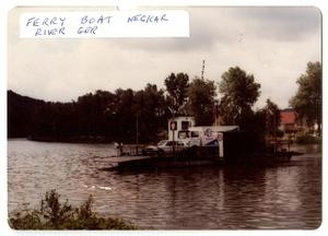 Primary view of object titled '[Ferry Boat on Neckar River in Germany]'.