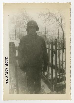 Primary view of object titled '[Photograph of Lieutenant in Gateway]'.