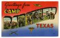 Postcard: [Postcard of Camp Barkeley, Texas]