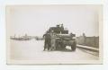Thumbnail image of item number 1 in: '[Photograph of Soldiers and Half-Track]'.