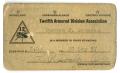 Text: Twelfth Armored Division Association Membership Card