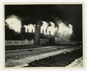 Primary view of object titled '[Fire at 2401 South Harwood]'.
