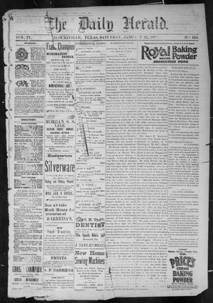 Primary view of object titled 'The Daily Herald (Brownsville, Tex.), Vol. 4, No. 164, Ed. 1, Saturday, January 25, 1896'.