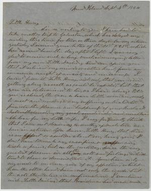 Primary view of object titled '[Letter from L. D. Bradley to Minnie Bradley - September 4, 1864]'.