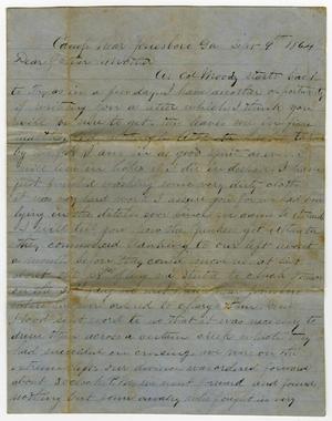 Primary view of object titled '[Letter from W. H. Henderson - September 9, 1864]'.