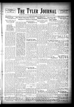 Primary view of object titled 'The Tyler Journal (Tyler, Tex.), Vol. 9, No. 24, Ed. 1 Friday, October 13, 1933'.