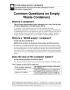 Pamphlet: Common Questions on Empty Waste Containers
