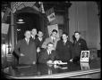 Photograph: Governor W. Lee O'Daniel, Bascom Giles and Veterans' Land Bill Group