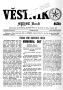 Primary view of Věstník (West, Tex.), Vol. 62, No. 20, Ed. 1 Wednesday, May 22, 1974