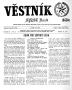 Primary view of Věstník (West, Tex.), Vol. 60, No. 12, Ed. 1 Wednesday, March 22, 1972
