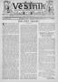 Newspaper: Věstník (West, Tex.), Vol. 26, No. 48, Ed. 1 Wednesday, November 30, …