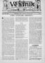 Newspaper: Věstník (West, Tex.), Vol. 27, No. 33, Ed. 1 Wednesday, August 16, 19…