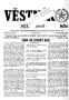 Newspaper: Věstník (West, Tex.), Vol. 64, No. 3, Ed. 1 Wednesday, January 21, 19…