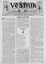 Newspaper: Věstník (West, Tex.), Vol. 22, No. 25, Ed. 1 Wednesday, May 2, 1934
