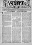 Newspaper: Věstník (West, Tex.), Vol. 32, No. 30, Ed. 1 Wednesday, July 26, 1944
