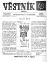 Newspaper: Věstník (West, Tex.), Vol. 50, No. 1, Ed. 1 Wednesday, January 3, 1962