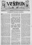 Newspaper: Věstník (West, Tex.), Vol. 25, No. 30, Ed. 1 Wednesday, July 28, 1937