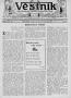 Newspaper: Věstník (West, Tex.), Vol. 21, No. 27, Ed. 1 Wednesday, May 17, 1933