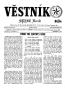 Newspaper: Věstník (West, Tex.), Vol. 63, No. 39, Ed. 1 Wednesday, October 1, 19…