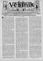 Newspaper: Věstník (West, Tex.), Vol. 23, No. 19, Ed. 1 Wednesday, March 20, 1935