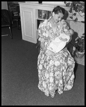 Primary view of object titled 'Mrs. Lance Walker with baby'.