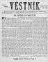 Newspaper: Věstník (West, Tex.), Vol. 43, No. 2, Ed. 1 Wednesday, January 12, 19…