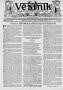 Newspaper: Věstník (West, Tex.), Vol. 31, No. 45, Ed. 1 Wednesday, November 10, …