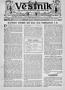 Newspaper: Věstník (West, Tex.), Vol. 26, No. 41, Ed. 1 Wednesday, October 12, 1…