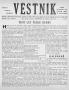 Newspaper: Věstník (West, Tex.), Vol. 38, No. 4, Ed. 1 Wednesday, January 25, 19…