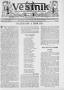 Newspaper: Věstník (West, Tex.), Vol. 33, No. 8, Ed. 1 Wednesday, February 21, 1…