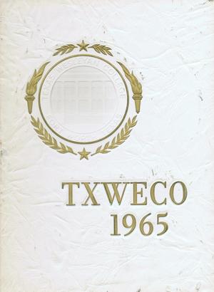 Primary view of object titled 'TXWECO, Yearbook of Texas Wesleyan College, 1965'.