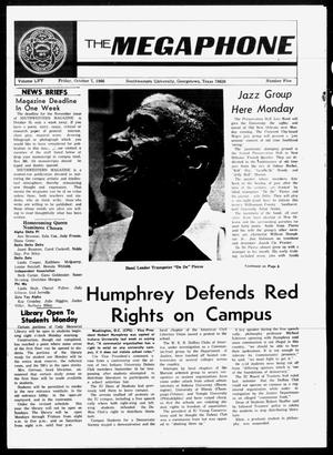 Primary view of The Megaphone (Georgetown, Tex.), Vol. 60, No. 5, Ed. 1 Friday, October 7, 1966