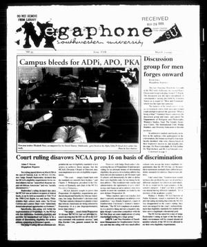 Primary view of object titled 'Megaphone (Georgetown, Tex.), Vol. 93, No. 17, Ed. 1 Thursday, March 25, 1999'.