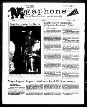 Primary view of object titled 'Megaphone (Georgetown, Tex.), Vol. 93, No. 12, Ed. 1 Thursday, February 4, 1999'.