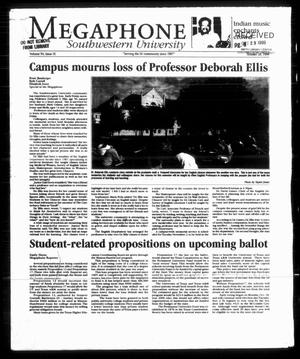 Primary view of object titled 'Megaphone (Georgetown, Tex.), Vol. 94, No. 09, Ed. 1 Thursday, October 28, 1999'.