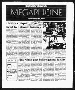 Primary view of object titled 'Megaphone (Georgetown, Tex.), Vol. 90, No. 11, Ed. 1 Thursday, November 9, 1995'.