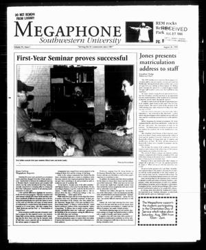 Primary view of object titled 'Megaphone (Georgetown, Tex.), Vol. 94, No. 01, Ed. 1 Thursday, August 26, 1999'.