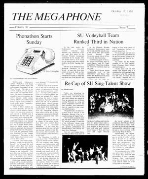 Primary view of object titled 'The Megaphone (Georgetown, Tex.), Vol. 81, No. 07, Ed. 1 Friday, October 17, 1986'.