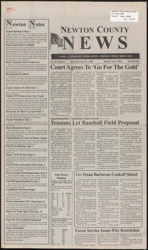 Primary view of object titled 'Newton County News (Newton, Tex.), Vol. 32, No. 5, Ed. 1 Thursday, August 31, 2000'.