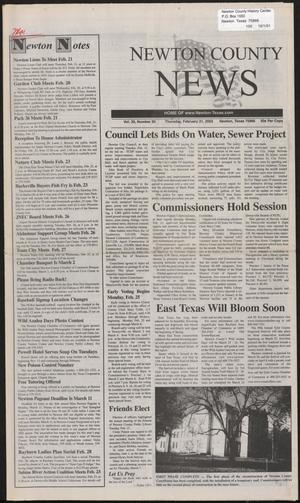 Primary view of object titled 'Newton County News (Newton, Tex.), Vol. 33, No. 30, Ed. 1 Thursday, February 21, 2002'.