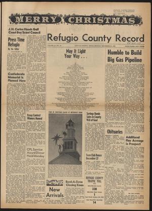 Primary view of object titled 'Refugio County Record (Refugio, Tex.), Vol. 10, No. 18, Ed. 1 Monday, December 23, 1963'.