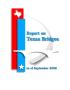 Report: Report on Texas Bridges as of September 2008