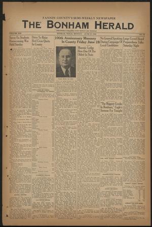 Primary view of object titled 'The Bonham Herald (Bonham, Tex.), Vol. 13, No. 89, Ed. 1 Monday, June 17, 1940'.