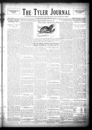 Primary view of The Tyler Journal (Tyler, Tex.), Vol. 3, No. 25, Ed. 1 Friday, October 21, 1927