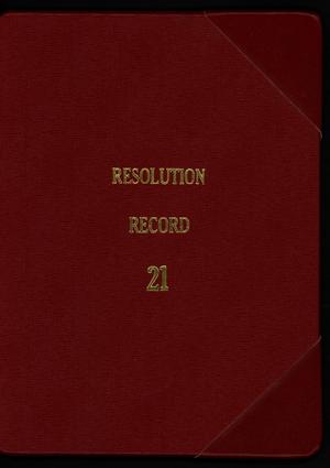 Primary view of object titled '[Abilene City Resolutions: 2001]'.